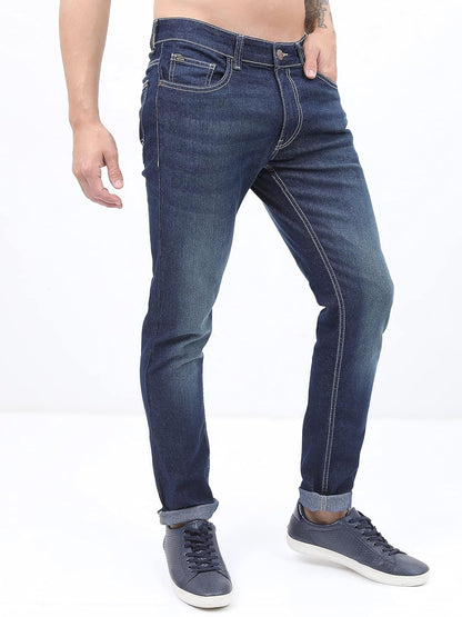 KETCH Men's Slim Fit Mid Rise Jeans