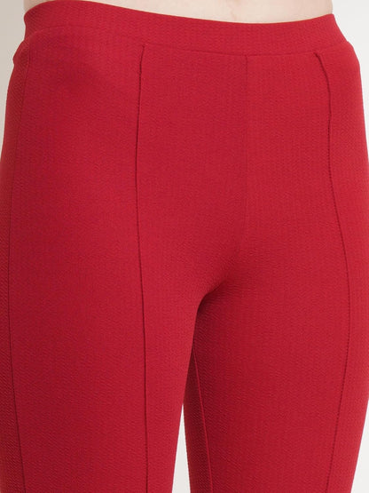 POPWINGS Casual Solid Regular Fit Solid Trouser