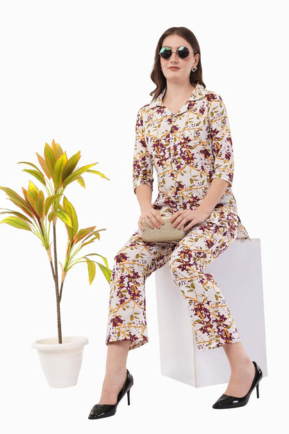 Home Bliss Women's Co-ord Set Pure Cotton