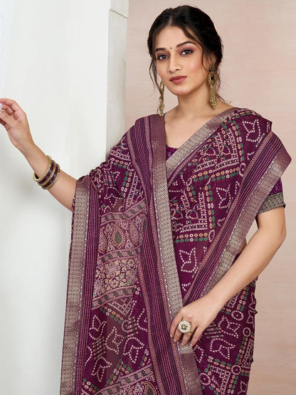 Women's Chiffon Printed Saree