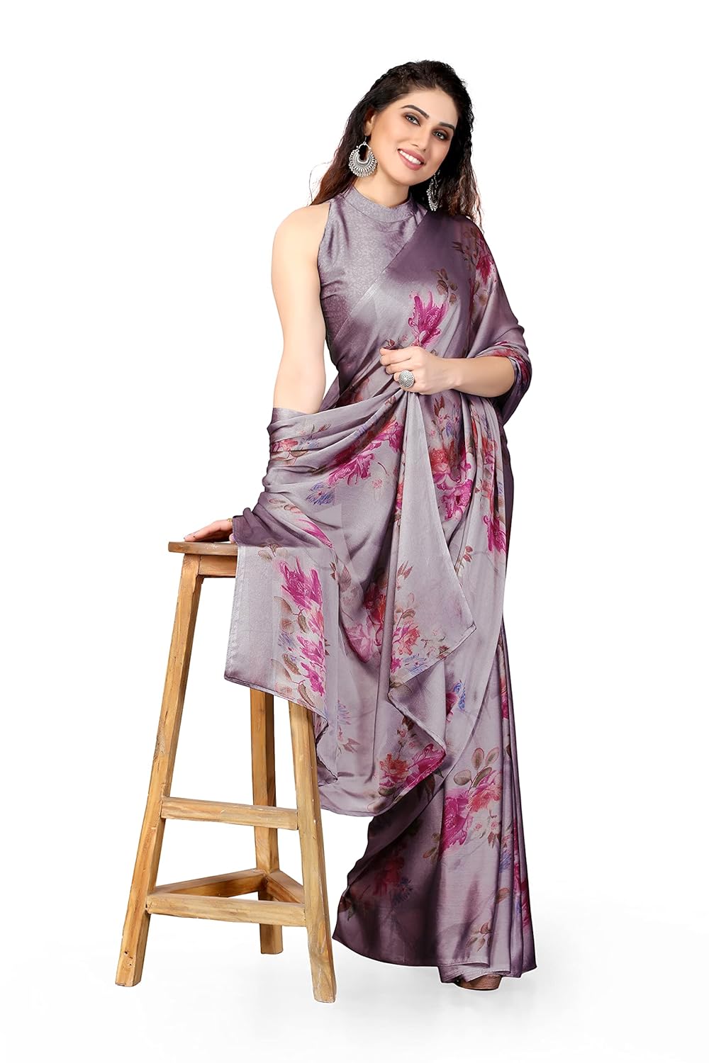Women's Stylish Saree with Blouse Piece