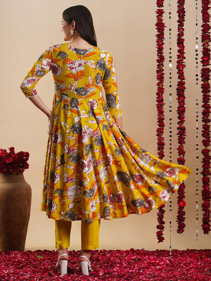 ANNI DESIGNER Women Rayon Blend Kurta & Pant