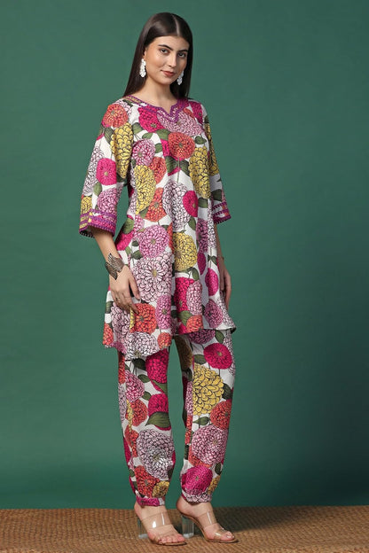 Fashion Dream Cotton Blend Women's Printed Kurta