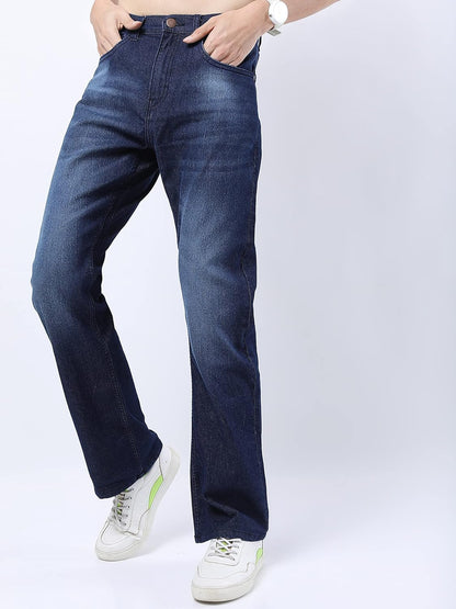 KETCH Men's Stretch Fit Mid Rise Bootcut Mid-Rise Jeans