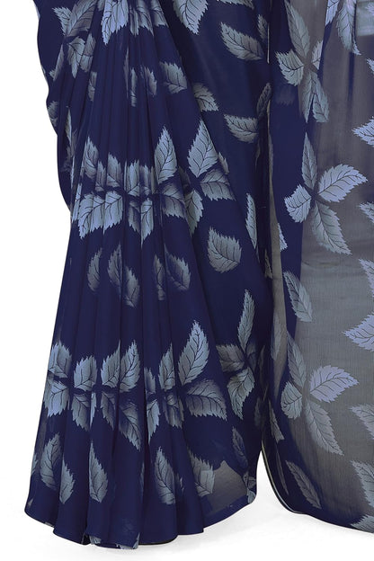 FASHION  Floral Printed Saree with Blouse Piece