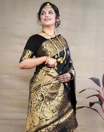 Sugathari Women's Banarasi Saree Pure Kanjivaram Silk Saree