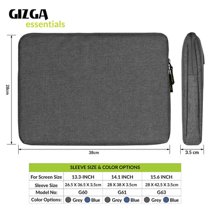 Gizga Essentials 14.1 Inch Laptop Sleeve Case