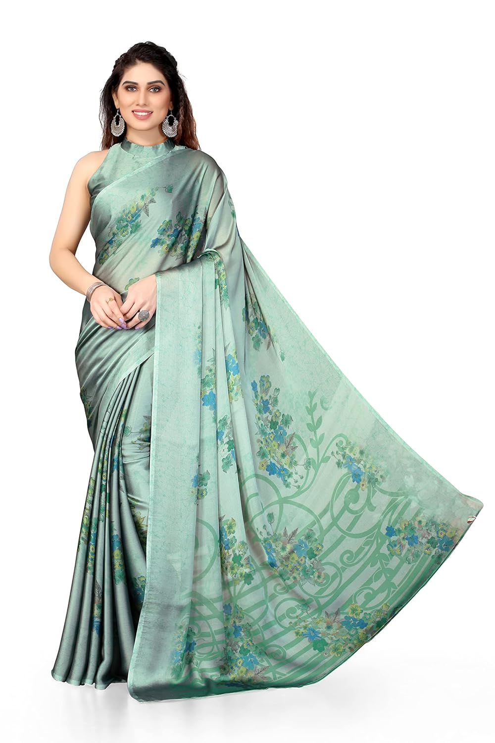 Women's Stylish Saree with Blouse Piece