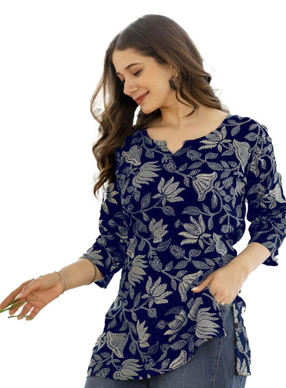PURSHOTTAM WALA Women Floral Printed Rayon