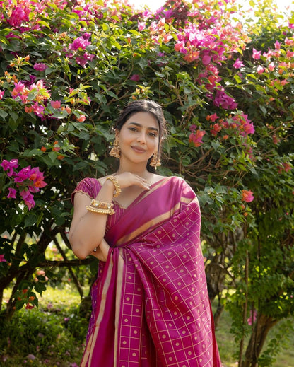 Women's Banarasi Sarees With Blouse Piece