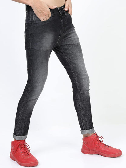 KETCH Men's Skinny Fit Mid Rise Jeans