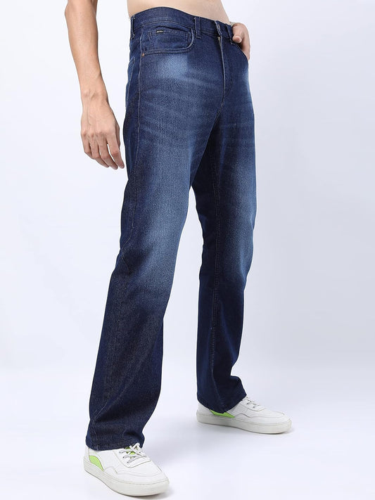 KETCH Men's Stretch Fit Mid Rise Bootcut Mid-Rise Jeans
