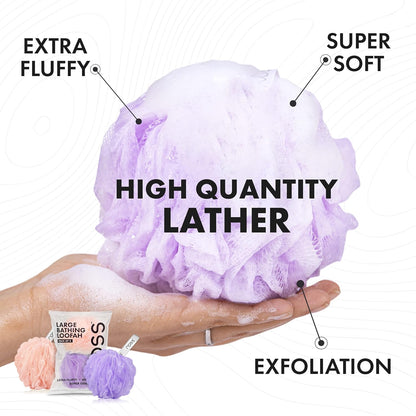 ross Large Bath Loofah Sponge Scrubber Exfoliator