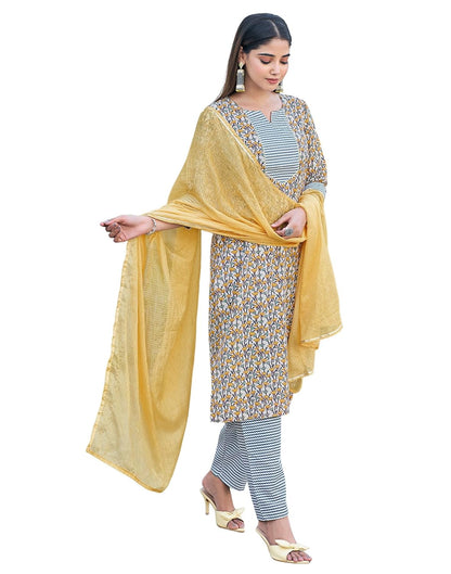 SIRIL Women's Cotton Blend Printed