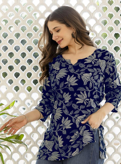 PURSHOTTAM WALA Women Floral Printed Rayon