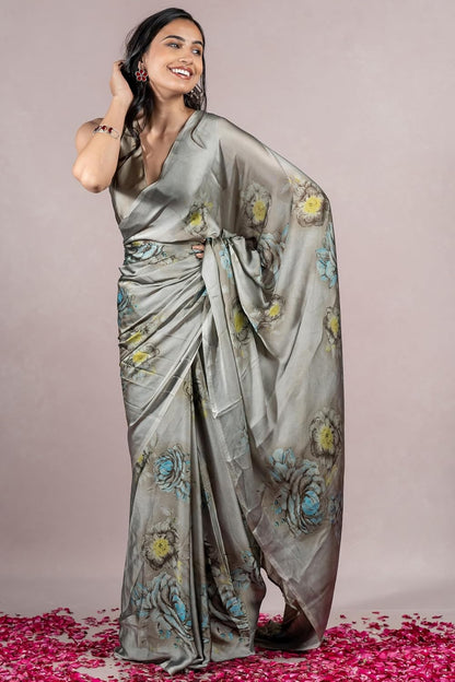 Women's Stylish Saree with Blouse Piece