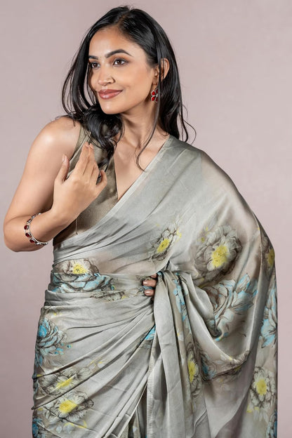 Women's Stylish Saree with Blouse Piece