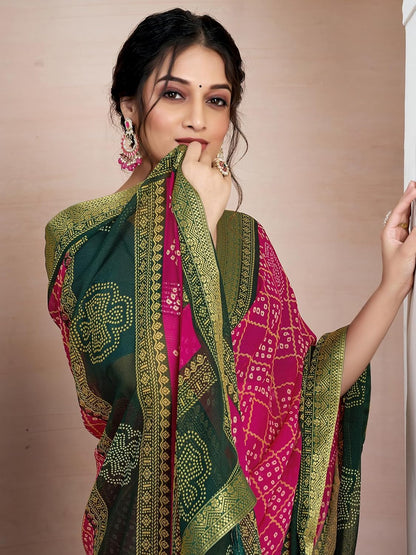 Women's Chiffon Printed Saree