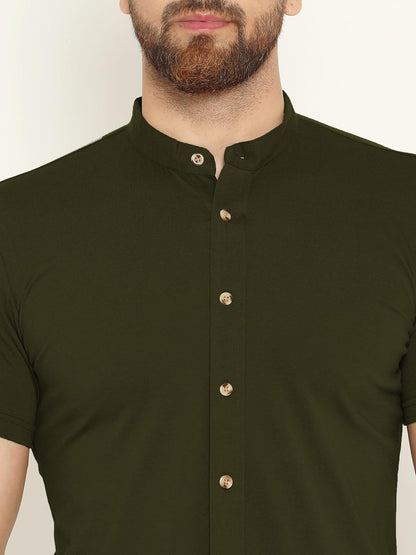 AUSK Men's Regular Fit Half Sleeves Casual Shirt