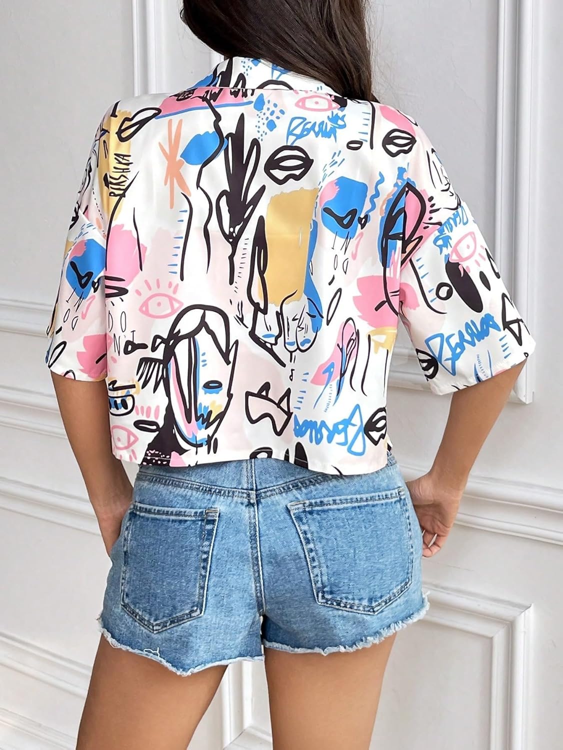 KATECLO Women's Full Sleeve Floral Print Shirt
