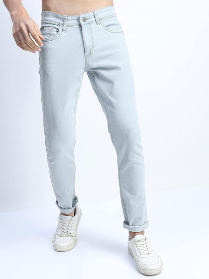KETCH Men's Slim Fit Mid Rise Jeans (Stretchable)
