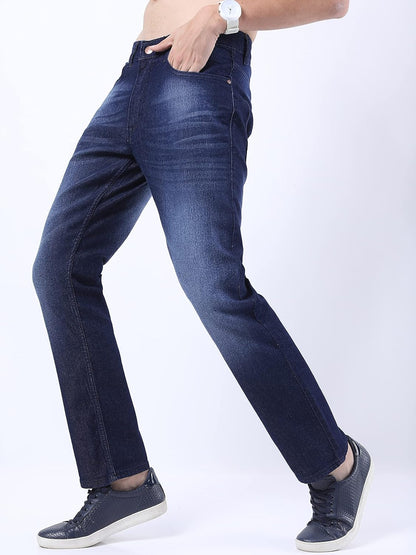 KETCH Men's Straight Fit Mid Rise Jeans (Stretchable)