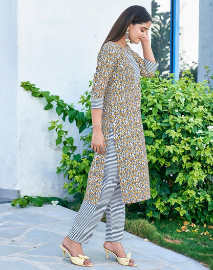 SIRIL Women's Cotton Blend Printed