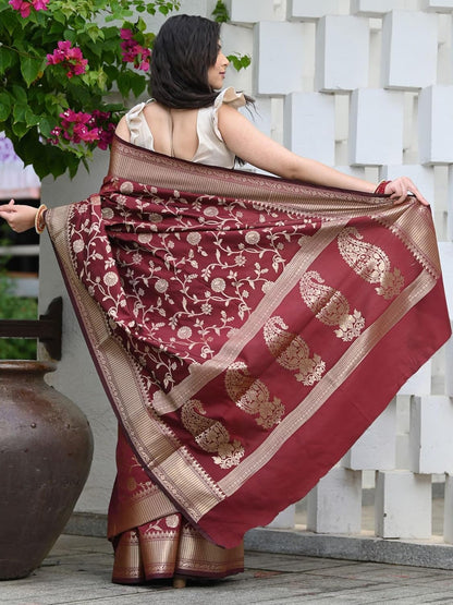 Women's Banarasi Saree Pure Kanjivaram Silk Saree