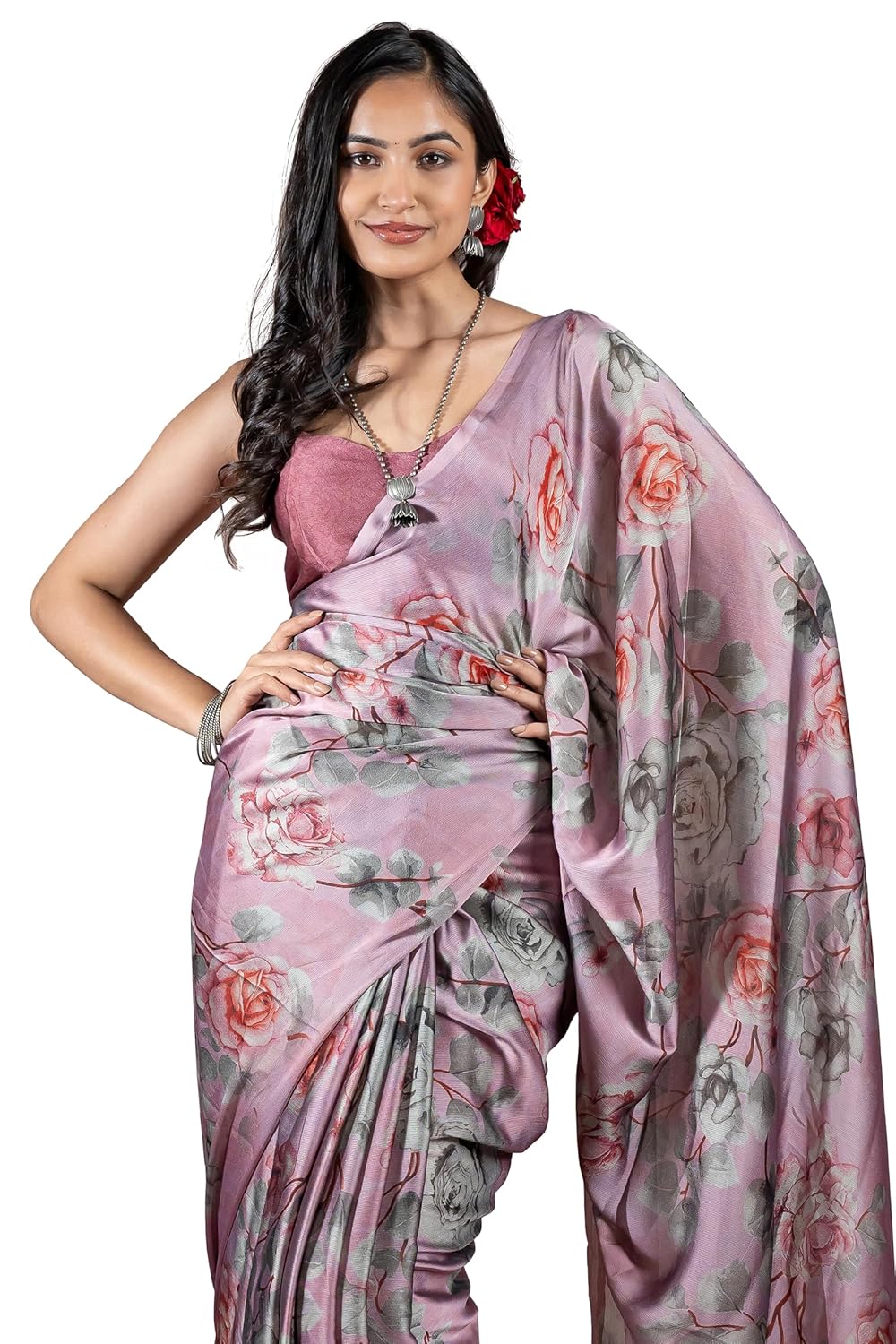 Women's Stylish Saree with Blouse Piece