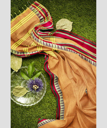 Handloom Saree With Unstitched Running Blouse Piece