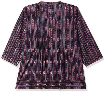Myx Women's Cotton Printed A-line Short Kurti