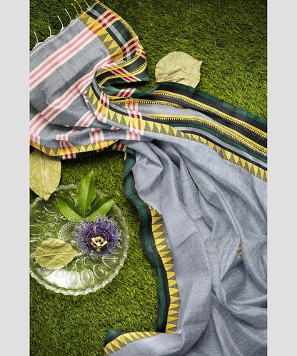 Handloom Saree With Unstitched Running Blouse Piece