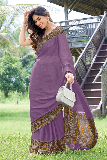 Printed Women's Saree with Blouse Piece