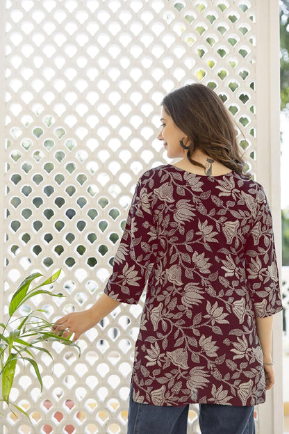 PURSHOTTAM WALA Women Floral Printed Rayon