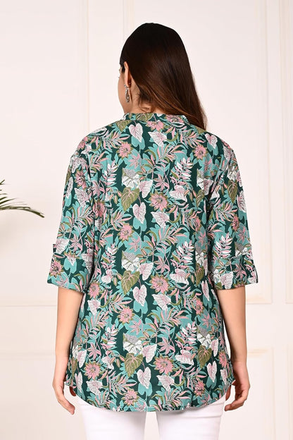Gudwear Printed Shirt Style Top Women l Stylish Shirt