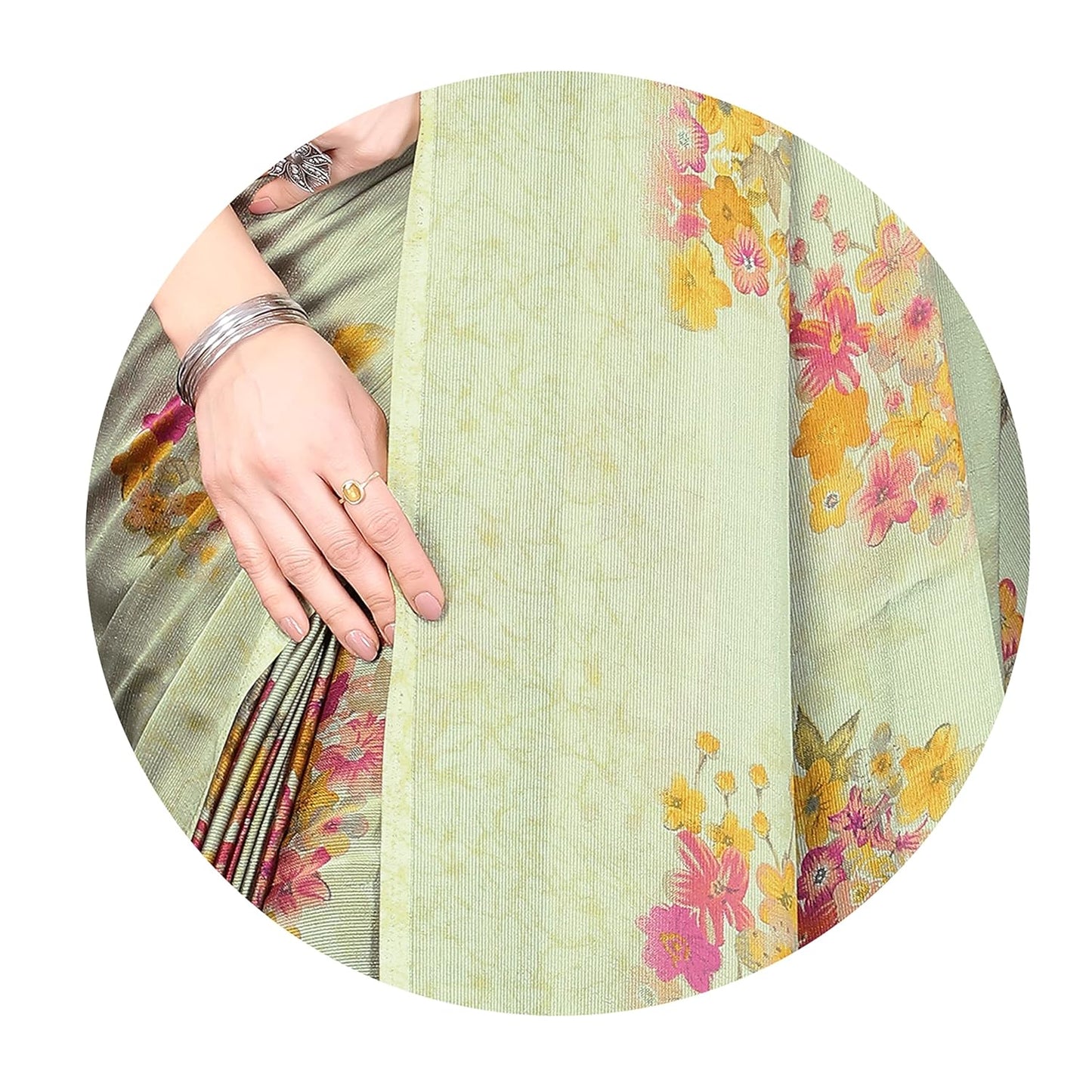Women's Stylish Saree with Blouse Piece