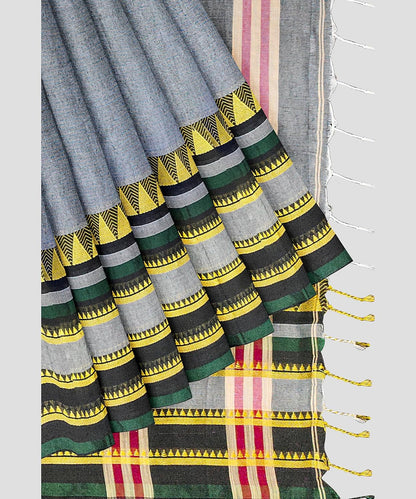 Handloom Saree With Unstitched Running Blouse Piece