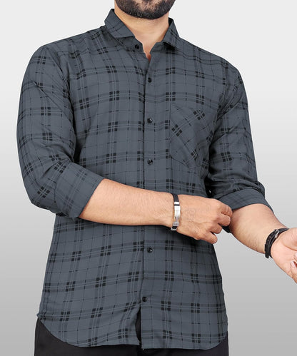 SURHI Men’s Checkerd Casual Shirt – Stylish, Comfortable
