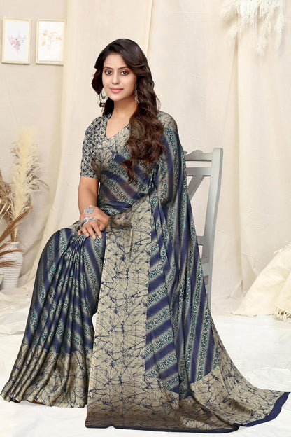 MIRCHI FASHION Women's Saree with Blouse Piece