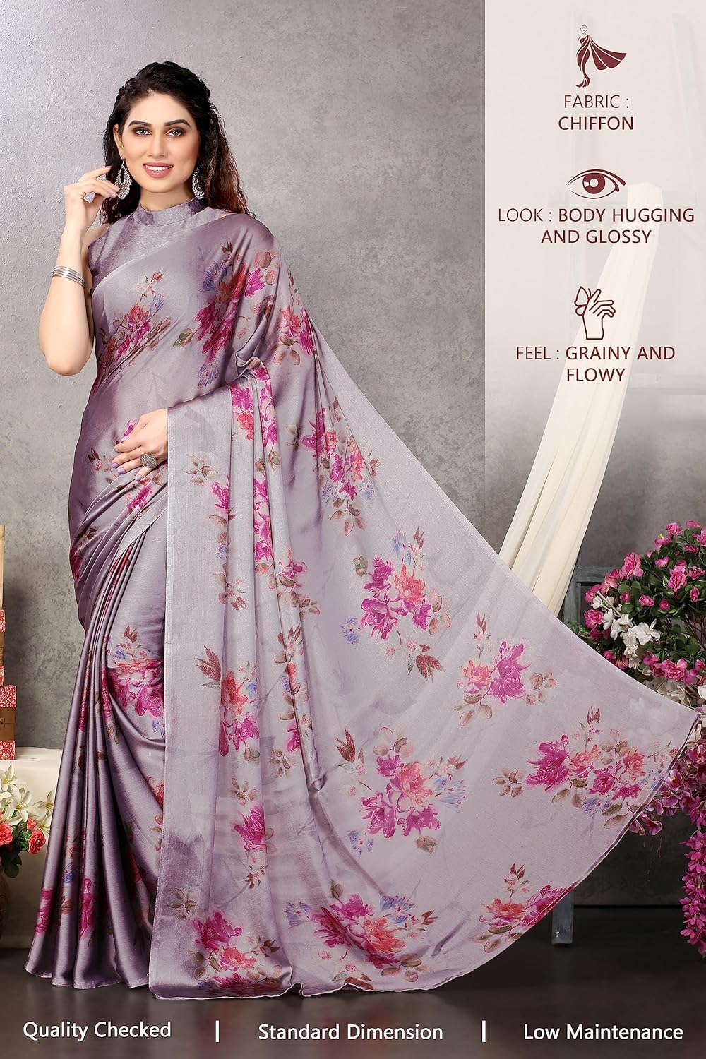 Women's Stylish Saree with Blouse Piece