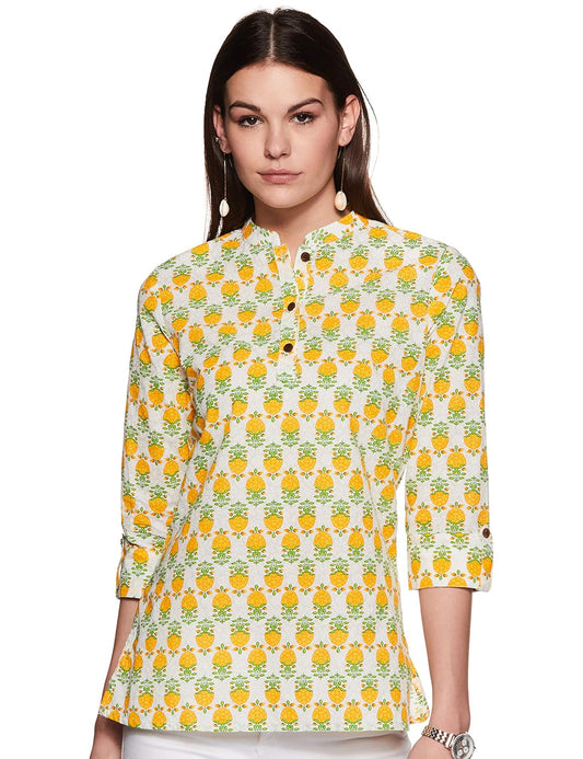 Myx Women's Cotton Regular Fit Casual Kurti