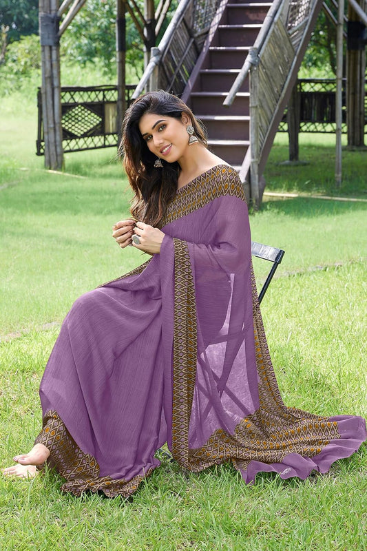 Printed Women's Saree with Blouse Piece