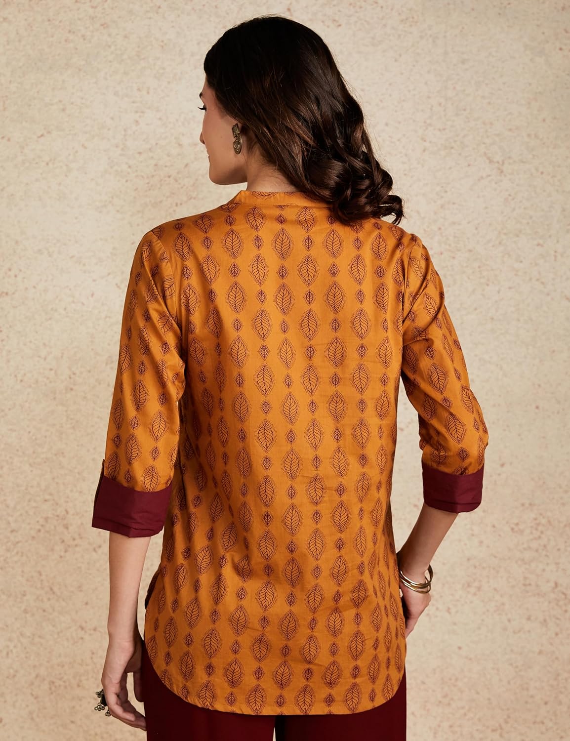 Myx Women's Cotton Printed Straight-fit Short Kurti