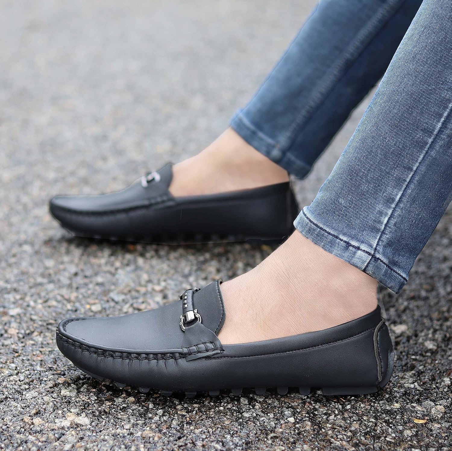 AADI Men's Synthetic Leather Outdoor Loafer Shoes - alphahostel.in