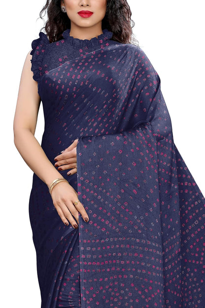Women's Design  Printed Saree with Blouse Piece