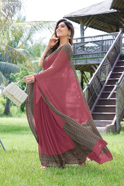 Printed Women's Saree with Blouse Piece