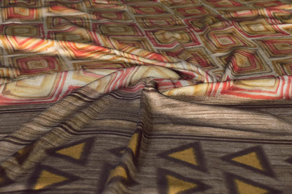 Women's Chiffon Printed Saree with BlousePiece