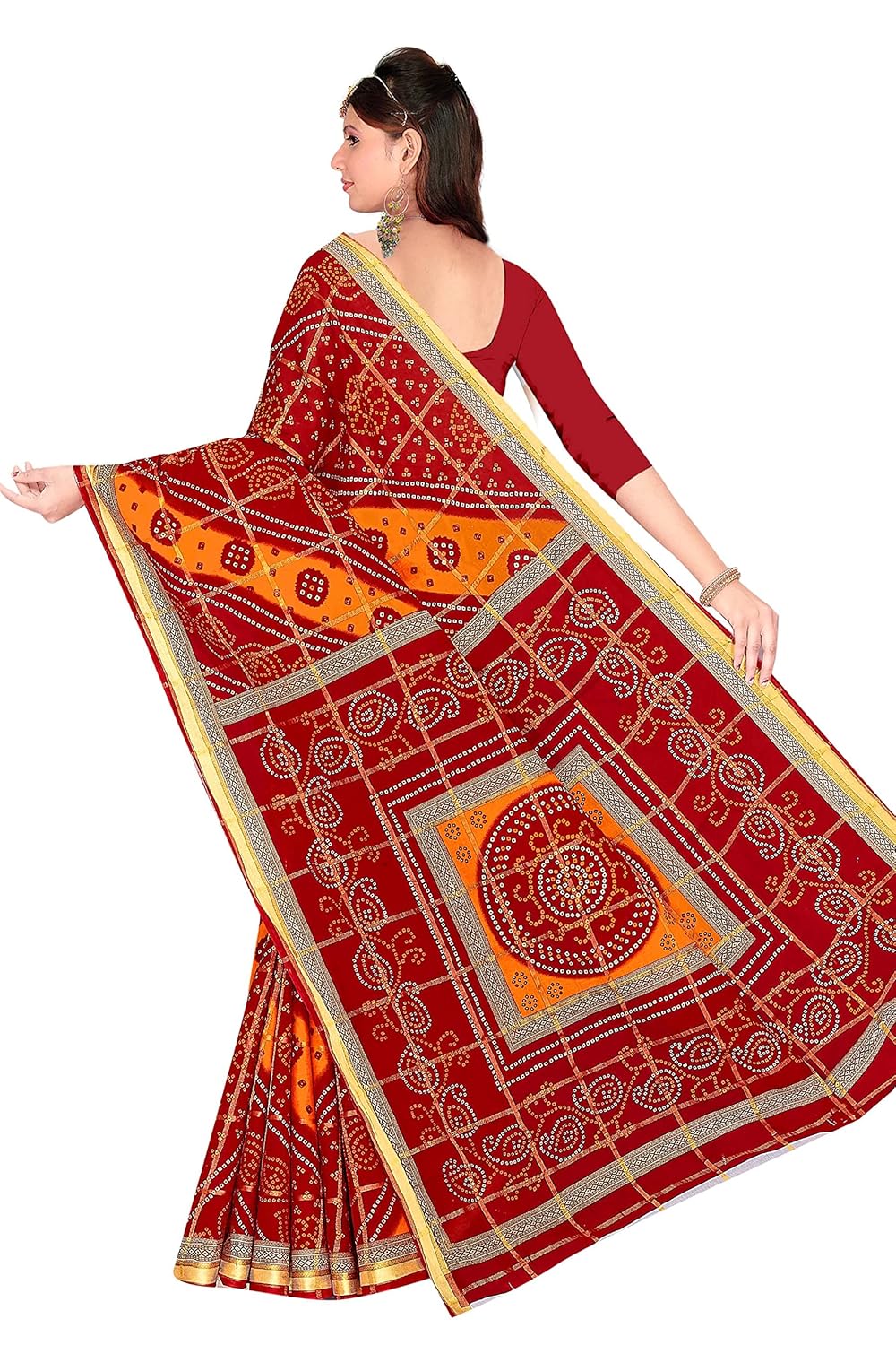 Women's Pure Cotton i Saree Without Blouse Piece
