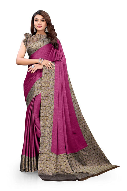 Women's Design  Printed Saree with Blouse Piece