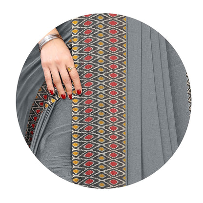 Printed Women's Saree with Blouse Piece